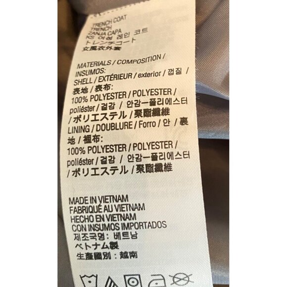 Kirkland Gray Hooded Trench Coat Adjustable Belt & Button Cuffs XXL - Picture 5 of 12